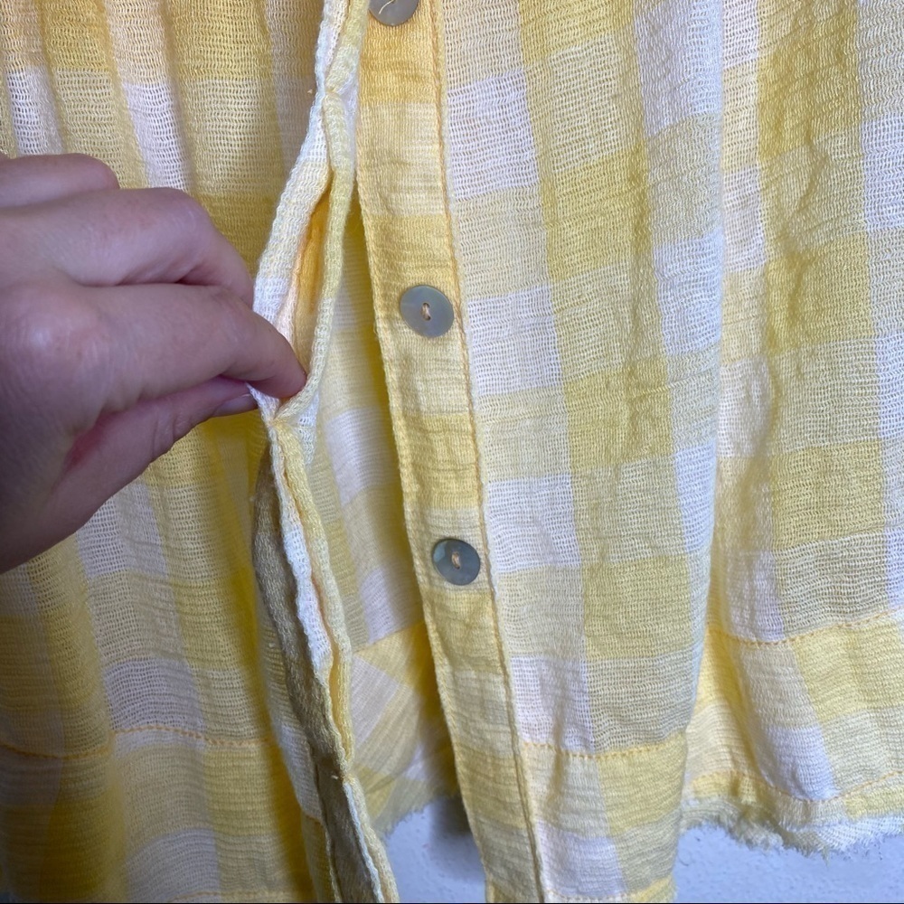 FREE PEOPLE Hey There Sunrise Button Front Shirt - Picture 9 of 12